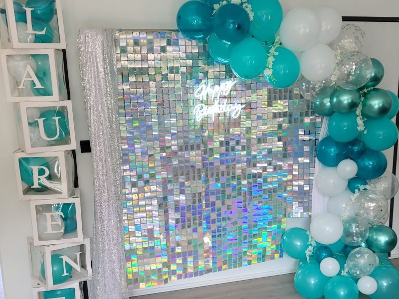 Birthday party balloons decor