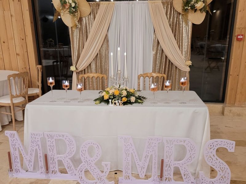 Wedding table decor